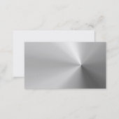 shiny brushed aluminum business card (Front/Back)