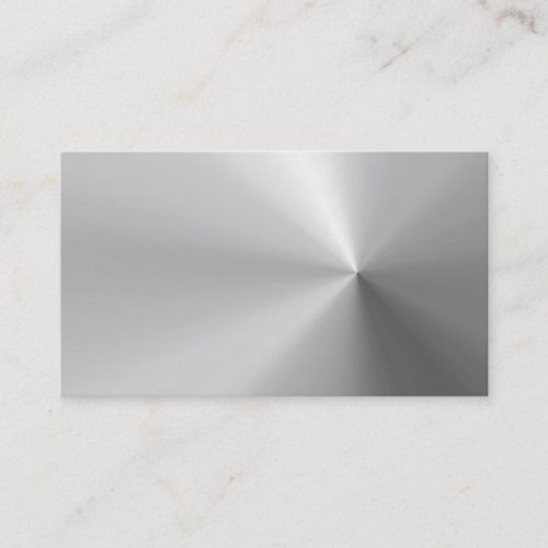 shiny brushed aluminum business card