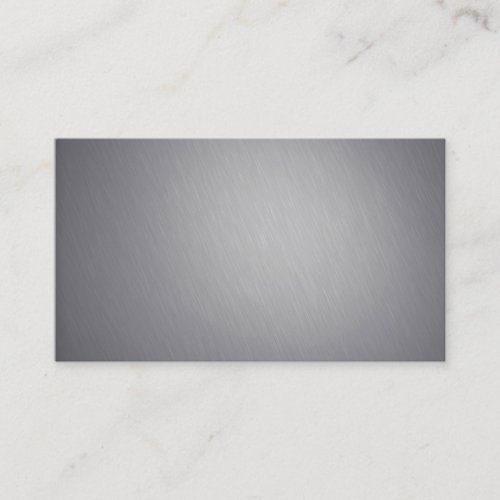 shiny brushed aluminum business card