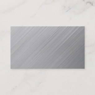 shiny brushed aluminum business card