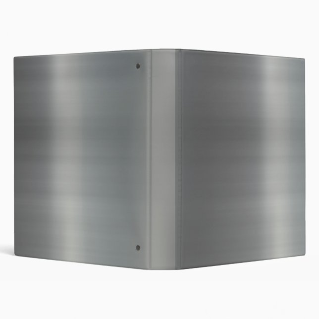 shiny brushed aluminum (faux) binder (Background)