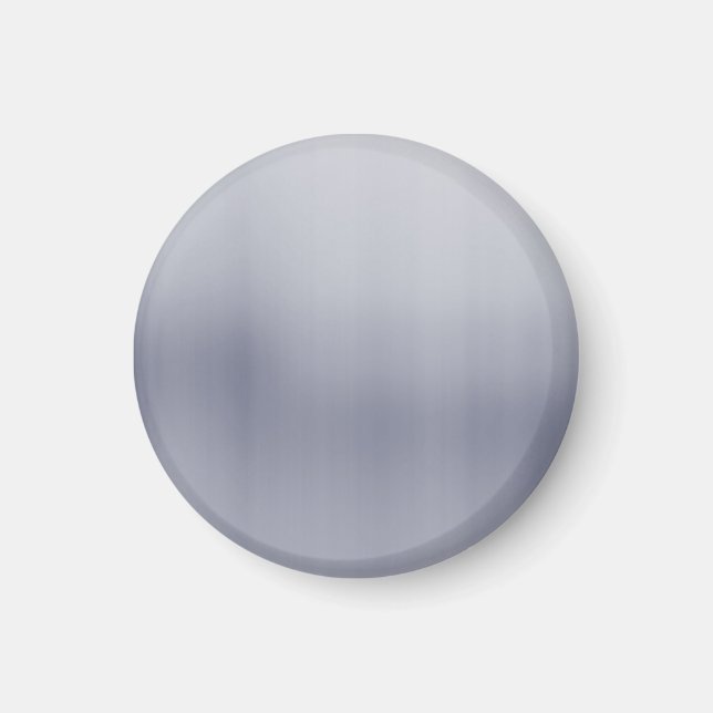 Shiny Brushed Aluminum Textured Magnet (Front)