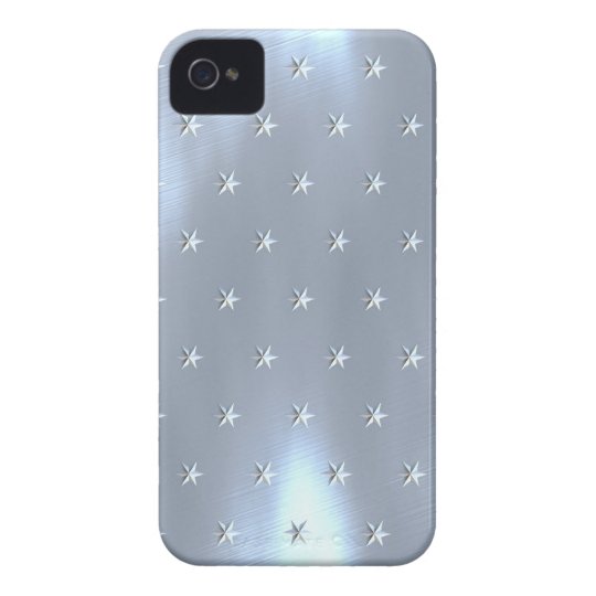 Shiny Brushed Star Metallic Texture Case-Mate iPhone 4 Case