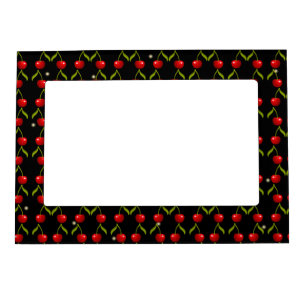 Shiny Cherries Pattern Magnetic Frame