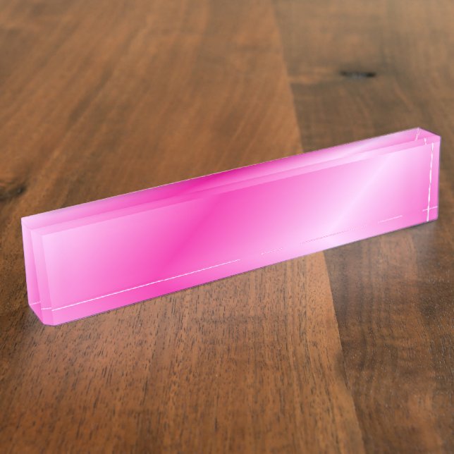 shiny colored pattern name plate (Side)