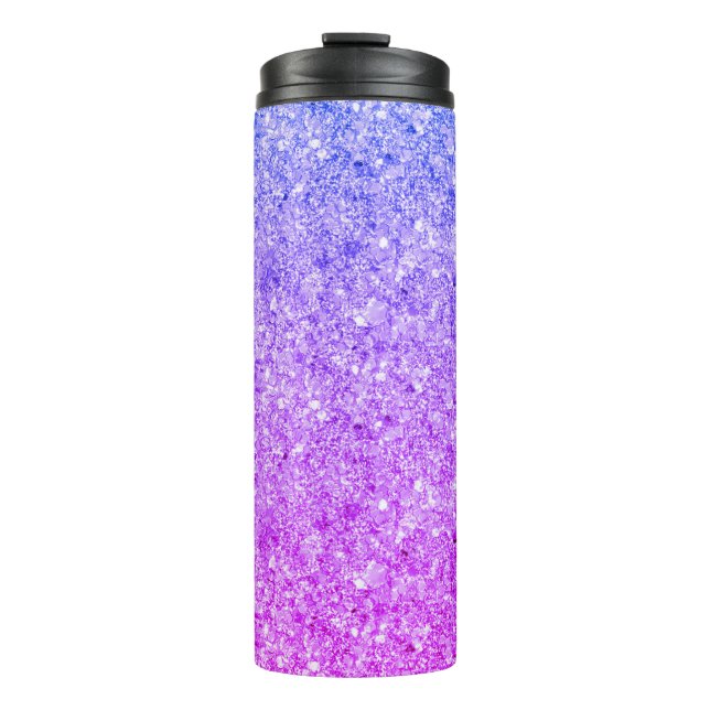 Shiny Colorful Glitter Thermal Tumbler (Front)