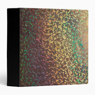 Shiny, confetti , multicolored 3 ring binder