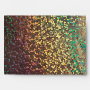 Shiny, confetti  , multicolored envelope