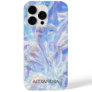 Shiny Crumpled Foil Iridescent Wrap Custom Name Case-Mate iPhone 14 Pro Max Case