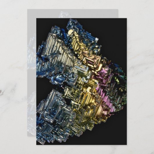 Shiny crystals of Native bismuth (Front/Back)