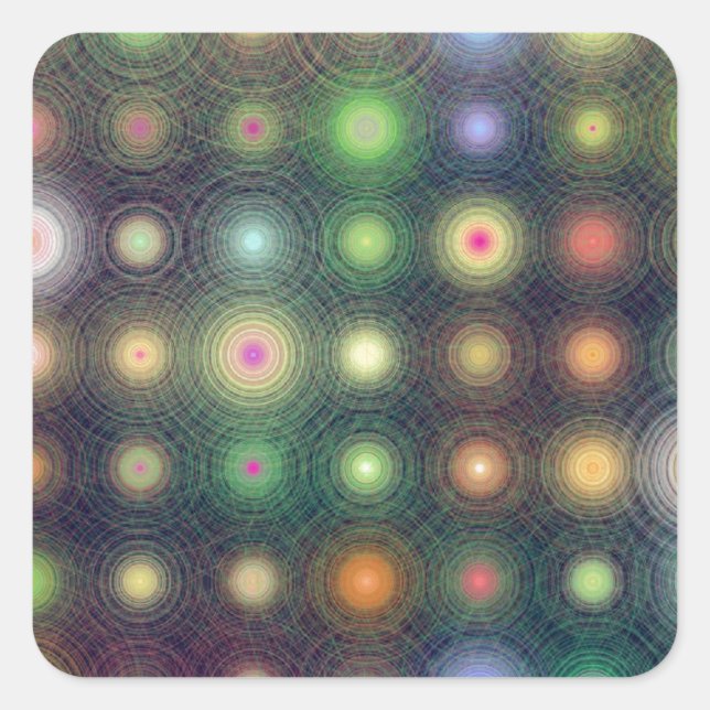 Shiny Disco dots Square Sticker (Front)