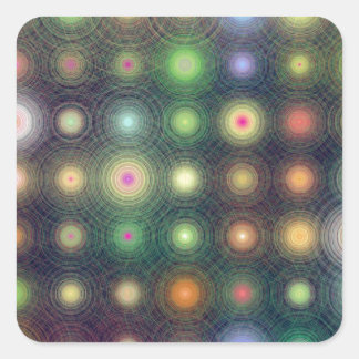 Shiny Disco dots Square Sticker