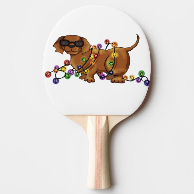Shiny Dog Ping-Pong Paddle (Front)