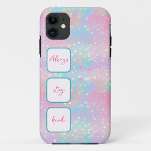 Shiny dots unicorn colors iPhone Case