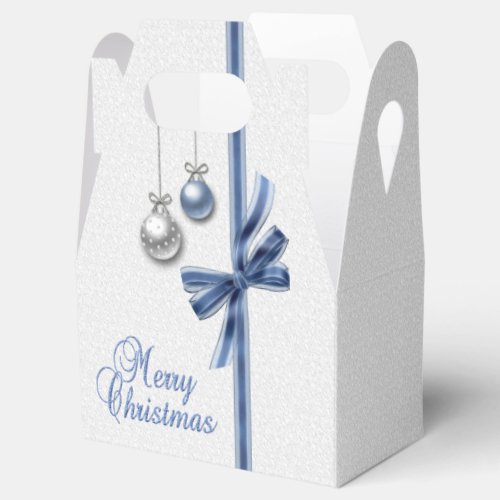 Shiny Elegant Christmas Balls Favor Boxes