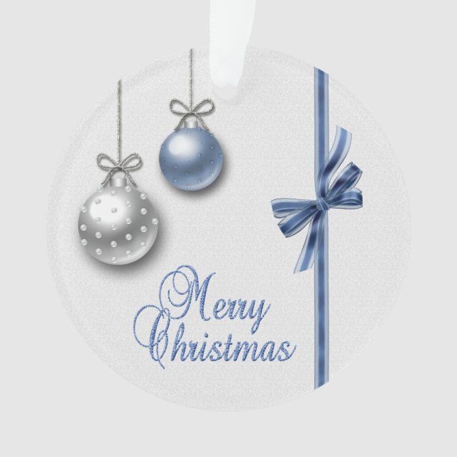 Shiny Elegant Christmas Balls Ornament (Front)