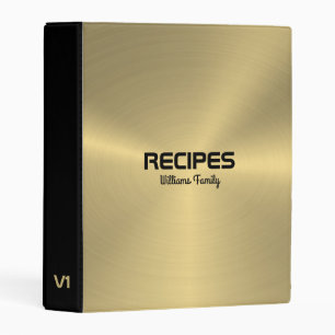 Shiny faux gold metallic look background mini binder