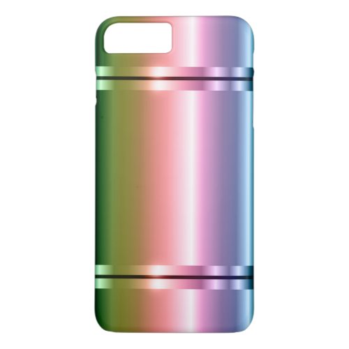 Shiny Faux Metal Gradient Purple To Green iPhone 8 Plus7 Plus Case