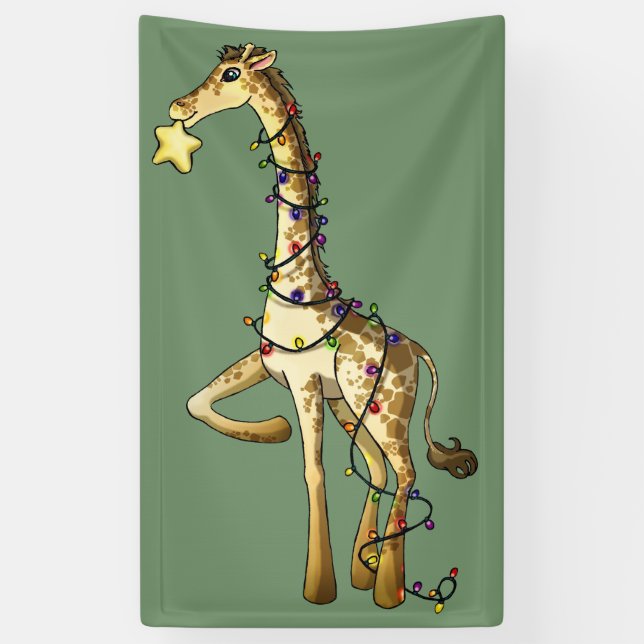 Shiny Giraffe Banner (Vertical)