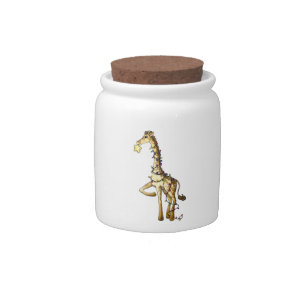 Shiny Giraffe Candy Jar