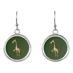 Shiny Giraffe Earrings