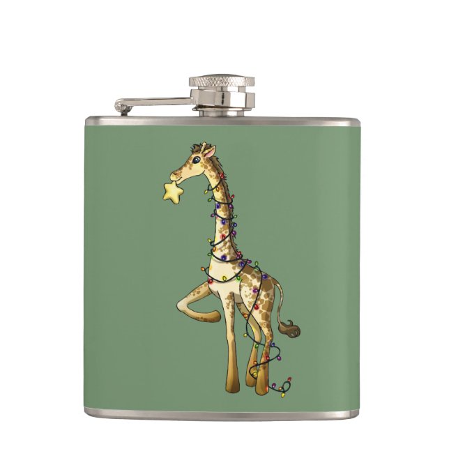 Shiny Giraffe Flask (Front)