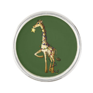 Shiny Giraffe Lapel Pin