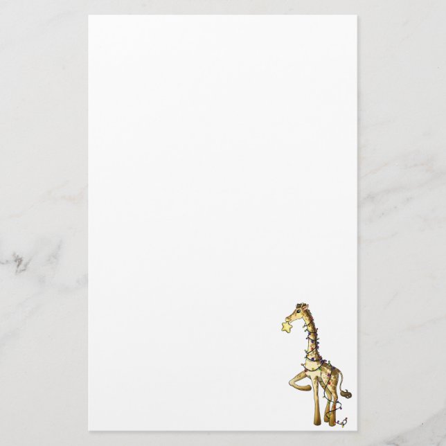Shiny Giraffe Stationery (Front)