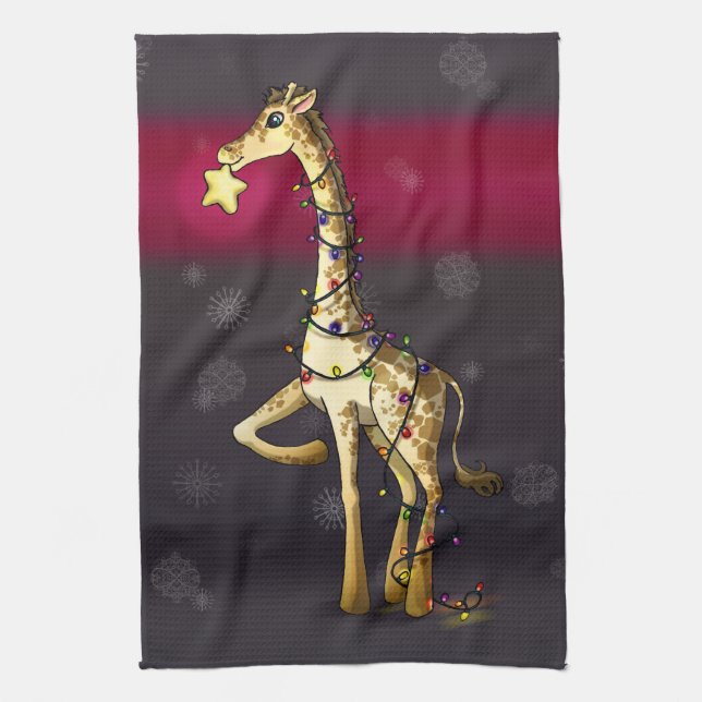 Shiny Giraffe Towel (Vertical)