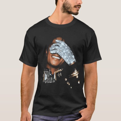 Shiny Glove Dance Icon Retro Pop Performer Sparkle T-Shirt