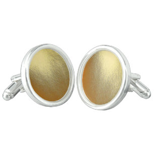 Shiny Gold Art Cufflinks