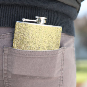 Shiny Gold Art Flask