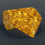 Shiny Gold Foil Abstract Collage Pattern Neck Tie<br><div class="desc">Elegant shiny gold tones foil and gold paper,  abstract collage</div>