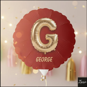 Shiny Gold Foil Balloon Letter G
