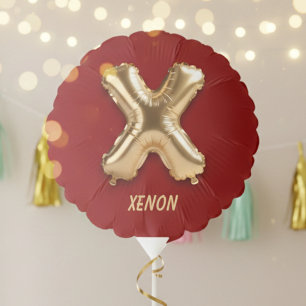 Shiny Gold Foil Balloon Letter X