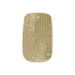 Shiny Gold Foil Squares Minx Nail Art