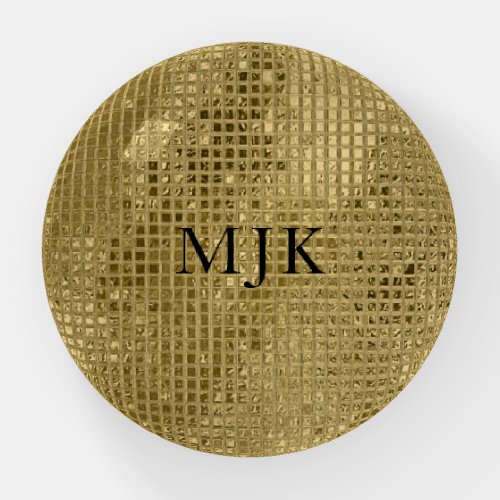 Shiny Gold Foil Squares Paperweight