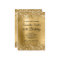 Shiny Gold Glitter Brushed Foil Monogram Birthday