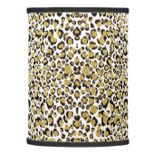 Shiny Gold Leopard Animal Print Lamp Shade (Left)