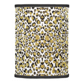 Shiny Gold Leopard Animal Print Lamp Shade (Right)