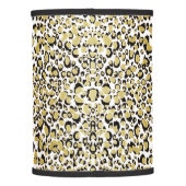 Shiny Gold Leopard Animal Print Lamp Shade (Back)