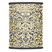 Shiny Gold Leopard Animal Print Lamp Shade (Front)