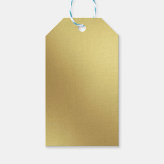 SHINY GOLD LINEN LOOK TEXTURE GIFT TAGS