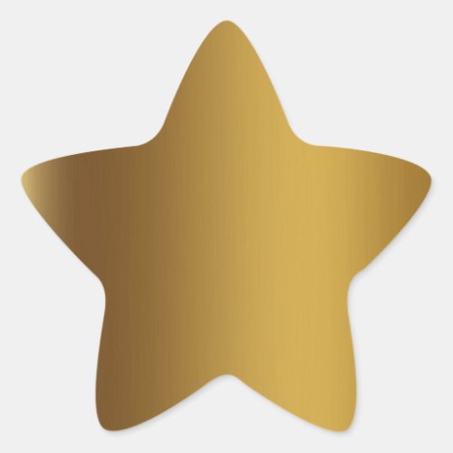 Shiny gold star sticker