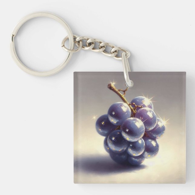Shiny Grapes Keychain (Front)