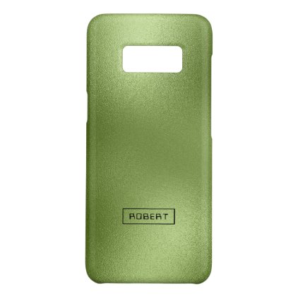Shiny Green Abstract Modern Background Monogram Case-Mate Samsung Galaxy S8 Case