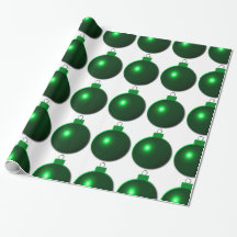 Shiny Green Christmas Ball Ornament