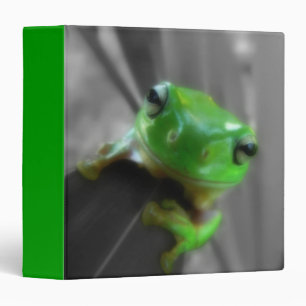 Shiny Green Frog Binder