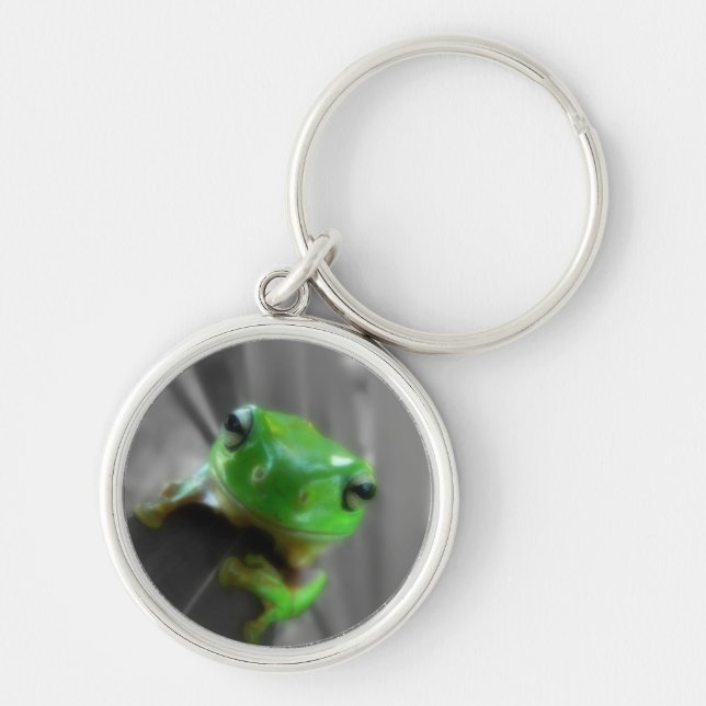 Shiny Green Frog Keychain (Front)