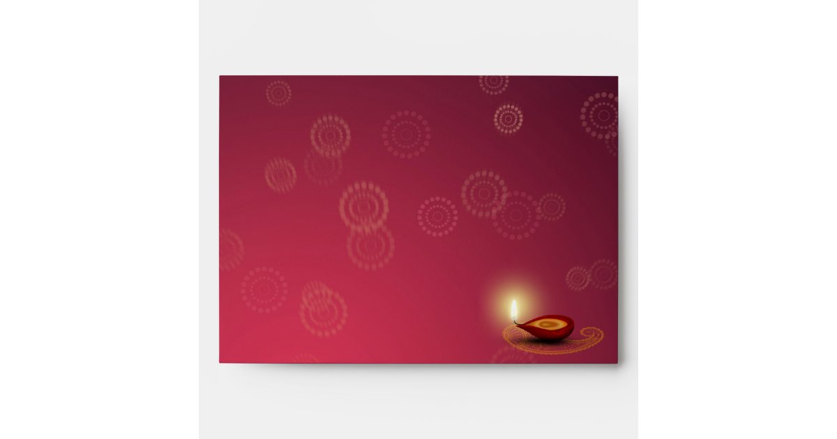 Shiny Happy Diwali Diy Envelope A7 Greeting Card Zazzle Com
